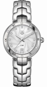 TAG Heuer Quartz Diamond Dials Date Link Watch #WAT1312.BA0956 (Women Watch)