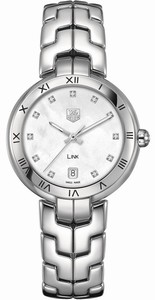 TAG Heuer Quartz Diamond Dials Date Link Watch #WAT1315.BA0956 (Women Watch)