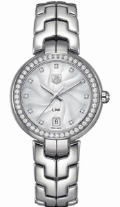 TAG Heuer Quartz Diamond Dials Date Link Watch #WAT1316.BA0956 (Women Watch)