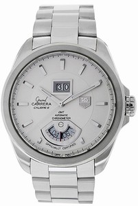TAG Heuer Grand Carrera Calibre 8 RS Automatic Chronometer Grande Date GMT Stainless Steel Watch #WAV5112.BA0901 (Men Watch)