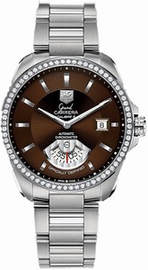 TAG Heuer Grand Carrera Automatic C.O.S.C Calibre 6RS Date Diamond Bezel Stainless Steel Watch #WAV511E.BA0900 (Men Watch)