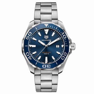 TAG Heuer Aquaracer Quartz Blue Dial Date Stainless Steel Watch# WAY101C.BA0746 (Men Watch)