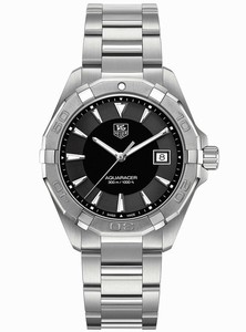 TAG Heuer Aquaracer Quartz Black Dial Date Stainless Steel Watch# WAY1110.BA0910 (Men Watch)