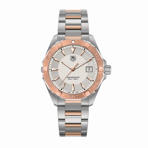TAG Heuer Aquaracer Qurtz Analog Date 18k Rose Gold and Stainless Steel Watch# WAY1150.BD0911 (Men Watch)