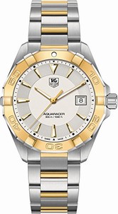 TAG Heuer Aquaracer Quartz Analog Date 18k Yellow Gold and Stainless Steel Watch# WAY1151.BD0912 (Men Watch)