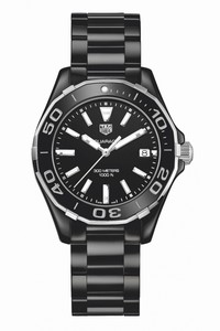 TAG Heuer Aquaracer Quartz Analog Date Black Ceramic Watch# WAY1390.BH0716 (Women Watch)