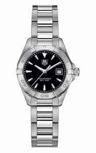TAG Heuer Aquaracer Quartz Black Dial Date Stainless Steel Watch #WAY1410.BA0920 (Women Watch)