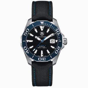 TAG Heuer Aquaracer Automatic Calibre 5 Date Black Textile Watch# WAY211B.FC6363 (Men Watch)