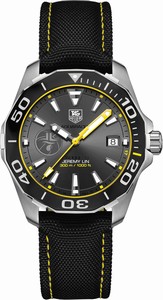 TAG Heuer Aquaracer Jeremy Lin Special Edition Automatic Black Nylon Watch# WAY211F.FC6362 (Men Watch)