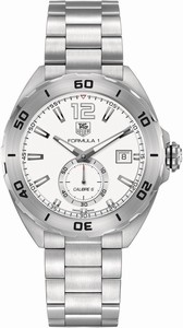 Tag Heuer Formula 1 Automatic Calibre 5 White Dial Date Stainless Steel Watch #WAZ2111.BA0875 (Men Watch)