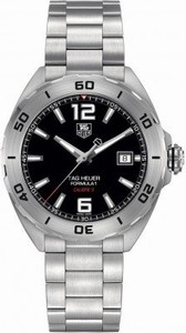 TAG Heuer Formula 1 Automatic Calibre 5 Black Dial Date Stainless Steel Watch# WAZ2113.BA0875 (Men Watch)