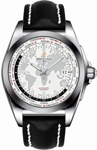 Breitling Swiss automatic Dial color White Watch # WB3510U0/A777BKLT (Men Watch)