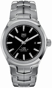 TAG Heuer Link Calibre 5 Automatic Black Dial Date Stainless Steel Watch# WBC2110.BA0603 (Men Watch)