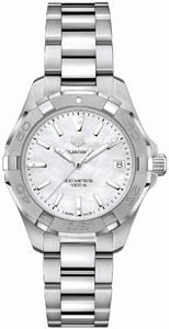 TAG Heuer Aquaracer Quartz Mother of Pearl Dial Date Stainless Steel Watch# WBD1311.BA0740 (Women Watch)