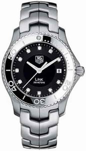 TAG Heuer Link Black Diamond Dial Stainless Steel Watch # WJ1113.BA0575 (Men Watch)
