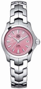 TAG Heuer Link Quartz Pink Mother of Pearl Dial Stainless Steel Watch # WJF1312.BA0573 (Women Watch)