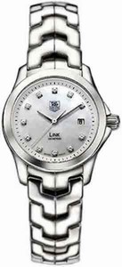 TAG Heuer Link Quartz Mother of Pearl Diamond Dial Stainless Steel Watch # WJF1317.BA0572 (Women Watch)