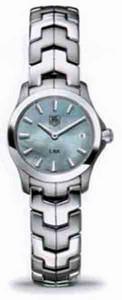 TAG Heuer Link Quartz Blue Mother of Pearl Dial Date Stainless Steel Watch # WJF1411.BA0585 (Women Watch)