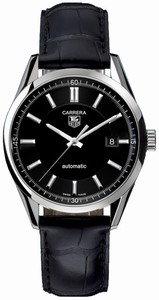 TAG Heuer Automatic Date Crocodile Leather Carrera Watch #WV211B.FC6180 (Men Watch)