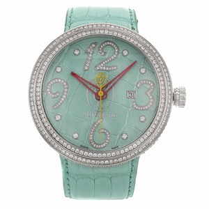 Jacob & Co. Swiss Automatic Dial color Green Faux Snake Skin Dial with 0.38Ct Diamonds Watch # WVY-049DC (Men Watch)