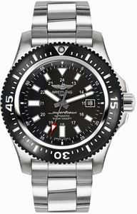 Breitling Swiss automatic Dial color Black Watch # Y1739310/BF45-162A (Men Watch)