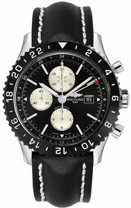 Breitling Swiss automatic Dial color Black Watch # Y2431012/BE10-441X (Men Watch)