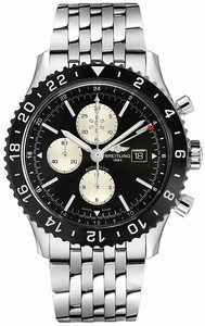Breitling Swiss automatic Dial color Black Watch # Y2431012/BE10-443A (Men Watch)