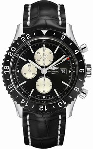 Breitling Swiss automatic Dial color Black Watch # Y2431012/BE10-761P (Men Watch)